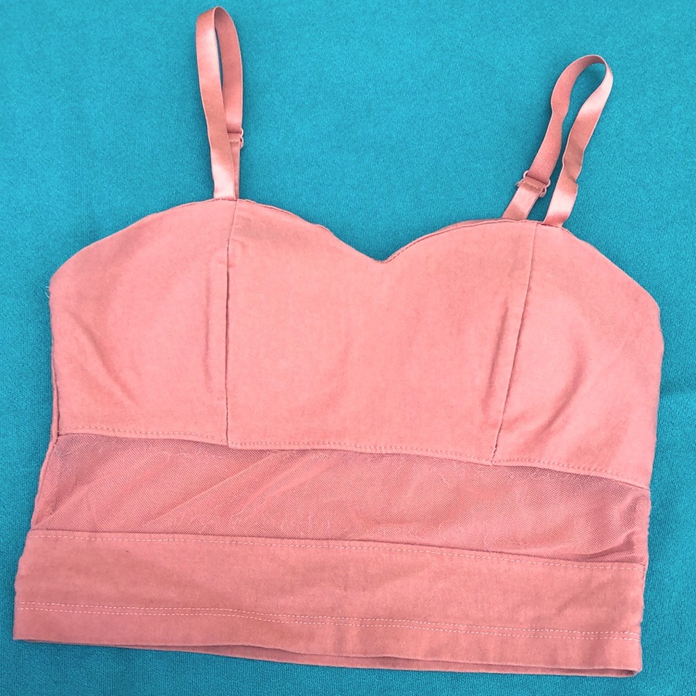 Pink crop top